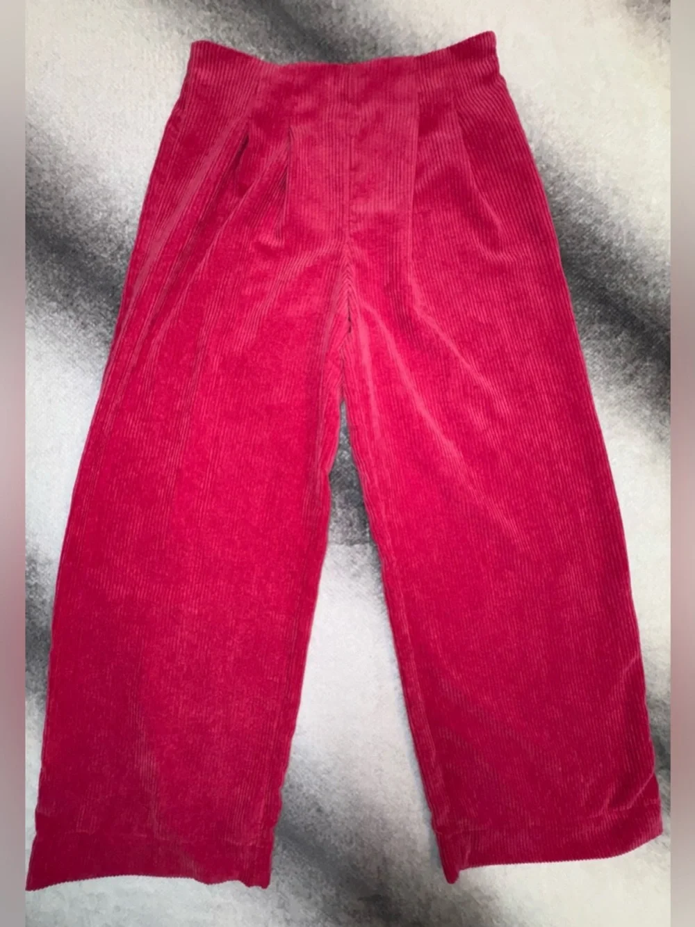 (B5)  NWOT Prologue Pink Corduroy Wide Leg Pants Size 6‎ High Rise Trouser